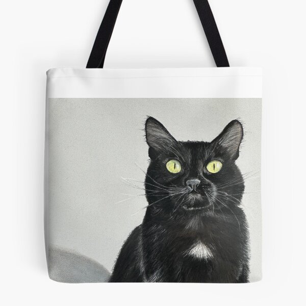 Item preview, Copie de Black cat yellow eyes original pastel drawing designed and sold by ROXANEDS.