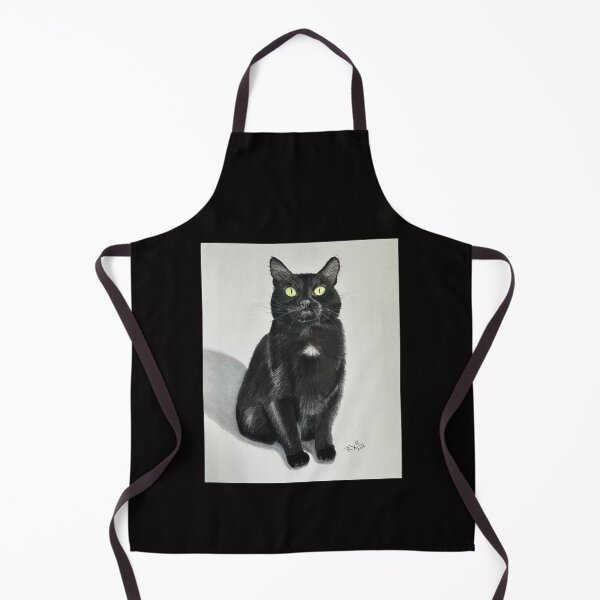 Item preview, Copie de Black cat yellow eyes original pastel drawing designed and sold by ROXANEDS.
