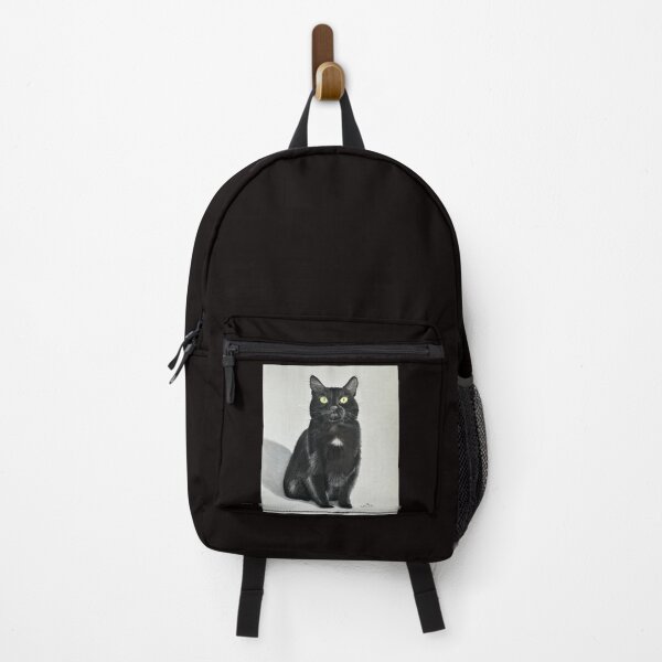 Item preview, Copie de Black cat yellow eyes original pastel drawing designed and sold by ROXANEDS.