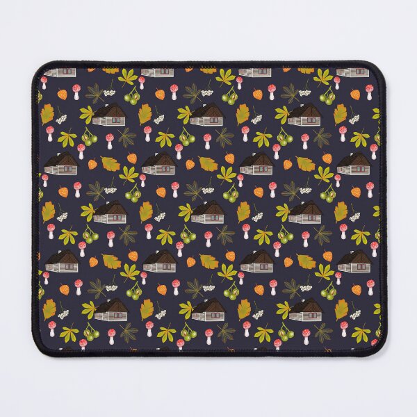 Item preview, Czech cottage life, night, nature pattern designed and sold by Naty Design Prague.