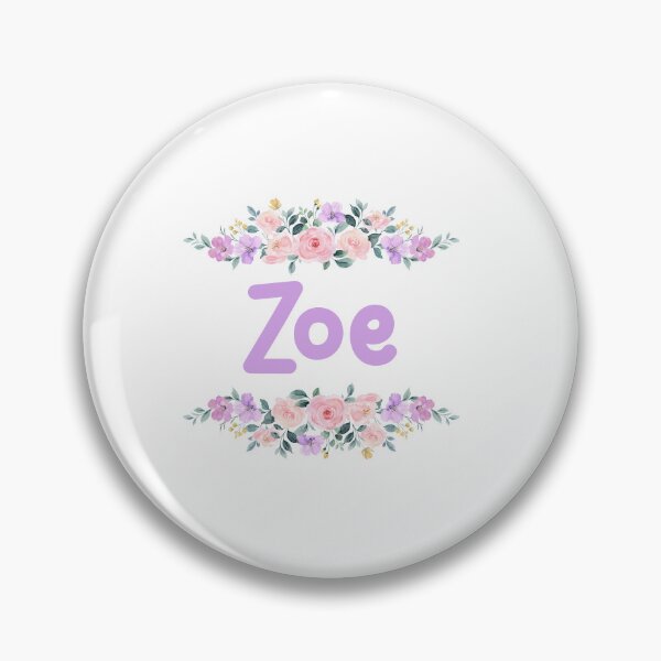 Item preview, Purple Flower Zoe Name Label designed and sold by NormadWorld.
