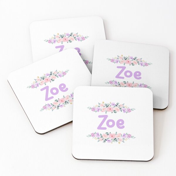 Item preview, Purple Flower Zoe Name Label designed and sold by NormadWorld.