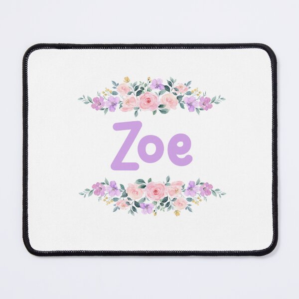 Item preview, Purple Flower Zoe Name Label designed and sold by NormadWorld.