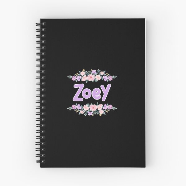 Item preview, Purple Flower Zoey Name Label (Black) designed and sold by NormadWorld.