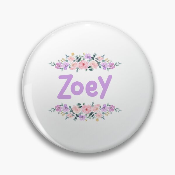 Item preview, Purple Flower Zoey Name Label designed and sold by NormadWorld.