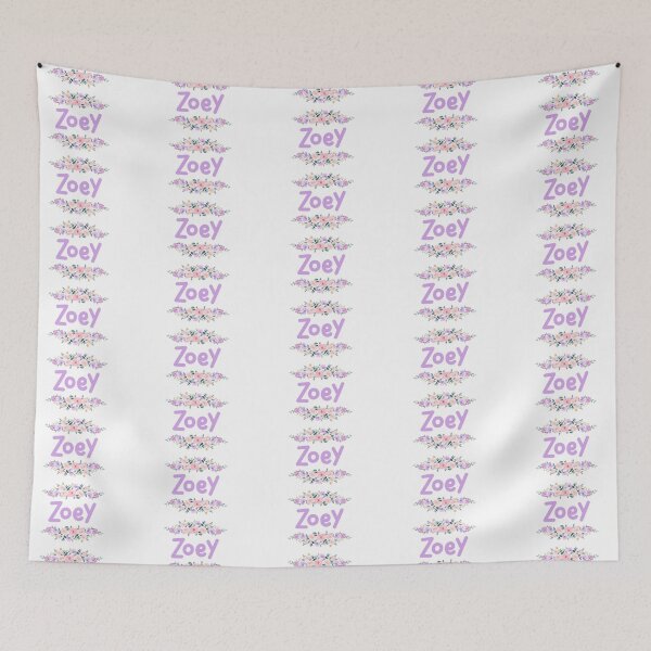 Item preview, Purple Flower Zoey Name Label designed and sold by NormadWorld.