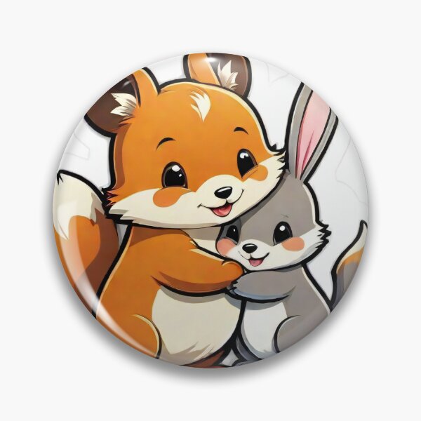 Item preview, Adorable and cute animal friends sharing a hug sticker designed and sold by gemyful.