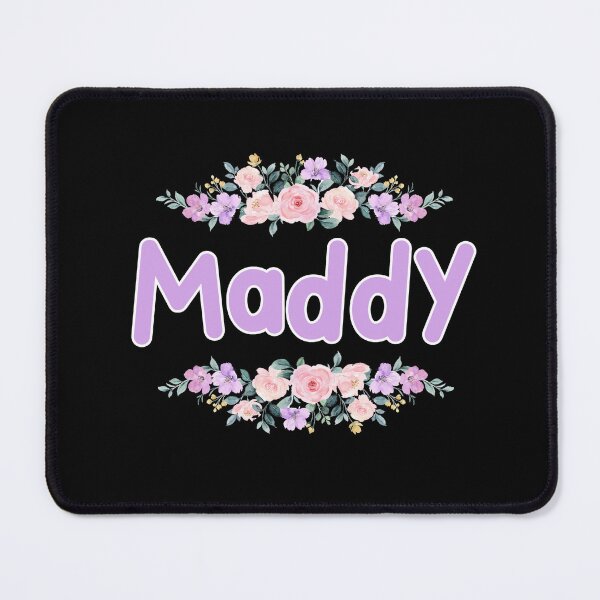 Item preview, Purple Flower Maddy Name Label (Black) designed and sold by NormadWorld.