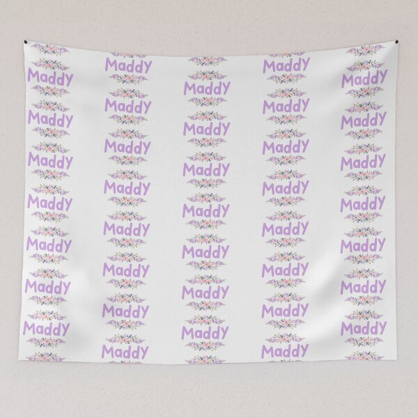 Item preview, Purple Flower Maddy Name Label designed and sold by NormadWorld.