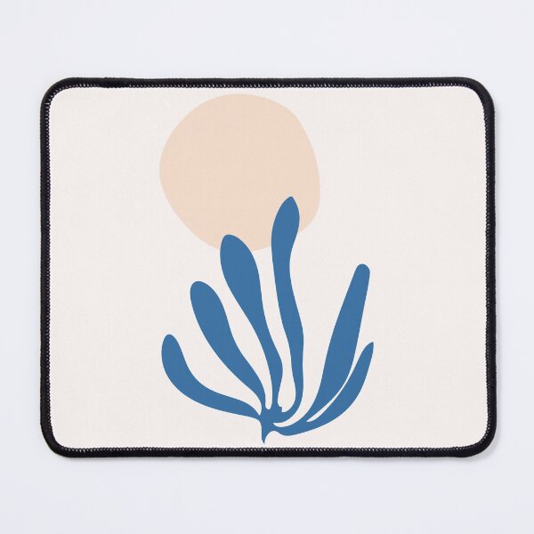 Item preview, Matisse inspired Celadon Blue and Peach Leaf Cutout designed and sold by trdstudio.