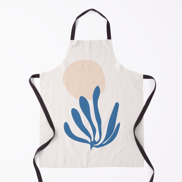Item preview, Matisse inspired Celadon Blue and Peach Leaf Cutout designed and sold by trdstudio.