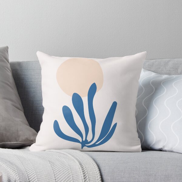 Item preview, Matisse inspired Celadon Blue and Peach Leaf Cutout designed and sold by trdstudio.