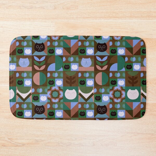 Item preview, Cat Abstract Squares designed and sold by Stephanie McRae.
