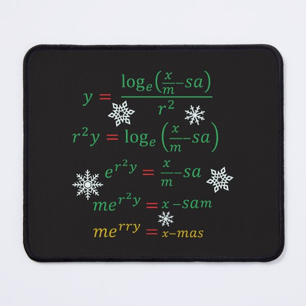 Item preview, Solve for Christmas Equation designed and sold by Hack3rRunway.