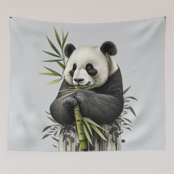 Item preview, Panda Eating Bamboo designed and sold by Sketch-Shack.
