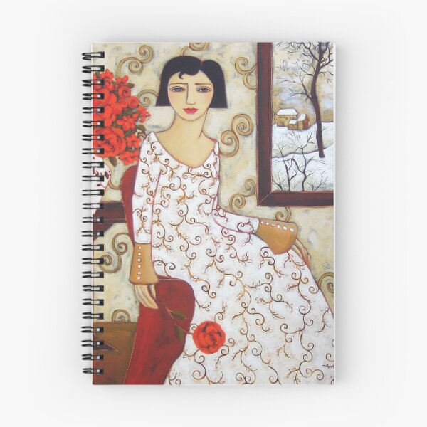 Item preview, Woman with Winter Landscape & Rose designed and sold by Karen Rieger.