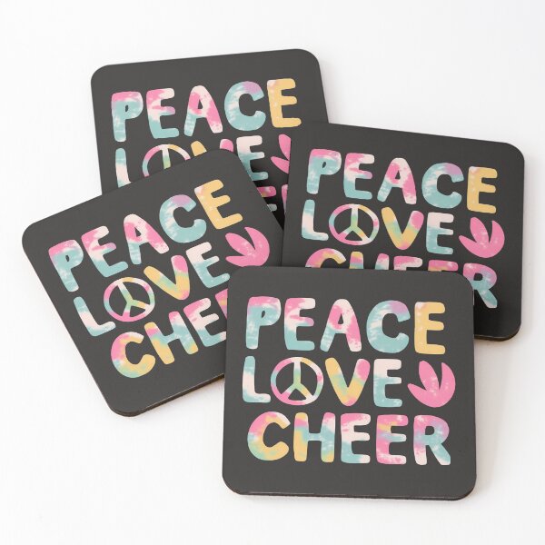 Item preview, Peace Love Cheer Tie Dye Cheerleading for Cheerleader Cute designed and sold by BOOLL .