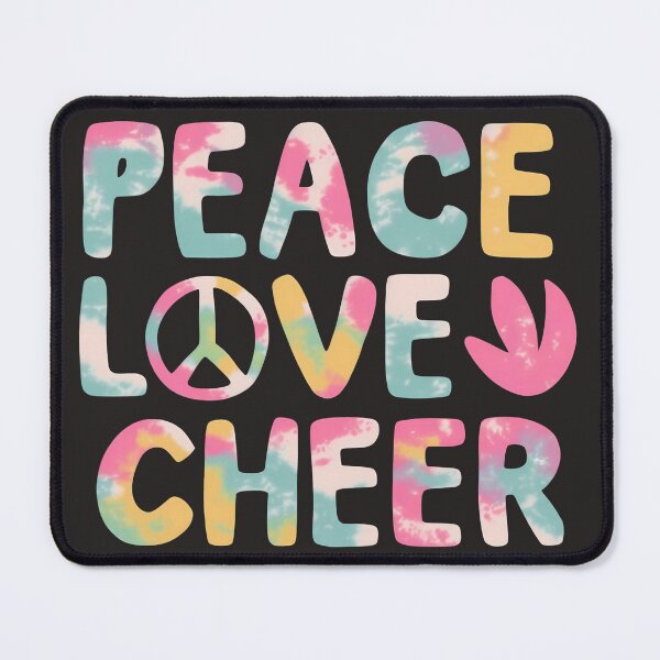Item preview, Peace Love Cheer Tie Dye Cheerleading for Cheerleader Cute designed and sold by BOOLL .