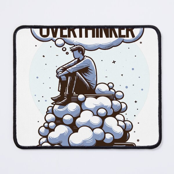 Item preview, "Professional ponderer" - person on thought bubbles designed and sold by LongIslandDesgn.