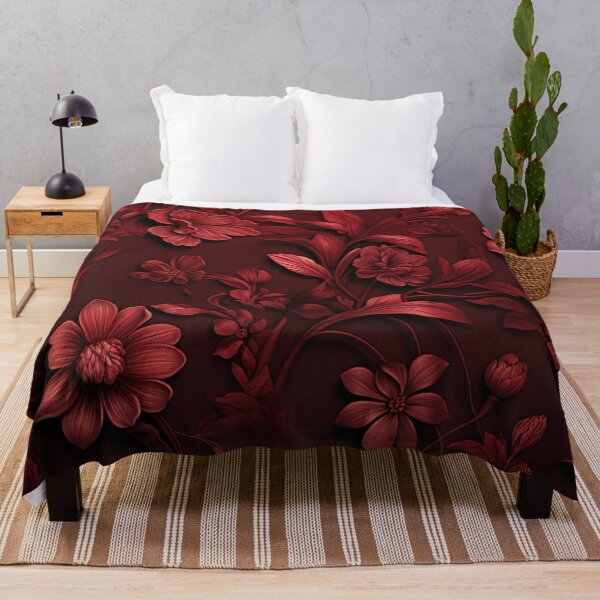 Item preview, Dark Red Floral Pattern designed and sold by zoldi.