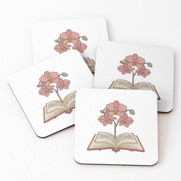 Item preview, Flowers Growing From Book | A beautiful light pink Orchid designed and sold by CircinusStore.