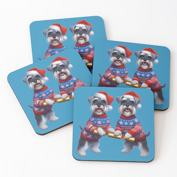 Item preview, Two Schnauzers and a Christmas Cracker designed and sold by barksandsqueaks.