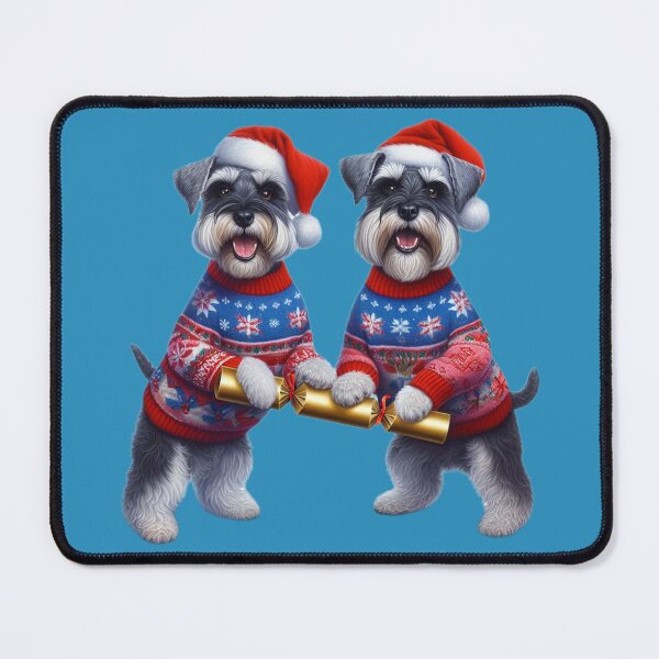 Item preview, Two Schnauzers and a Christmas Cracker designed and sold by barksandsqueaks.