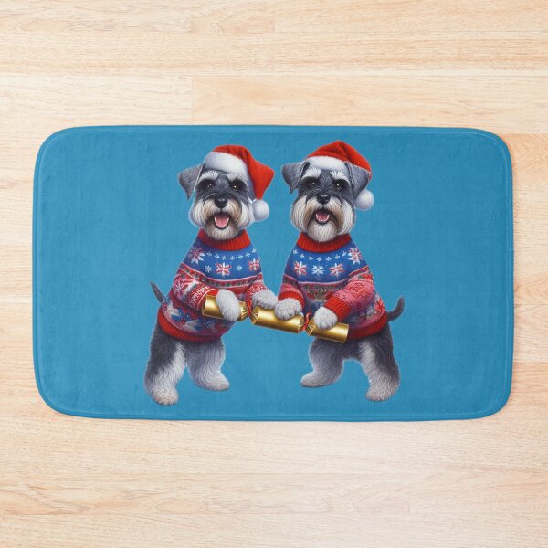 Item preview, Two Schnauzers and a Christmas Cracker designed and sold by barksandsqueaks.