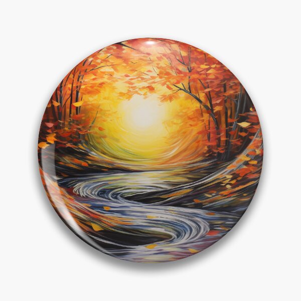 Item preview, Autumn Breeze, Flow Painting  designed and sold by Artful3d.