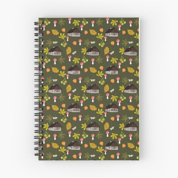 Item preview, Czech cottage life, green, nature pattern designed and sold by Naty Design Prague.