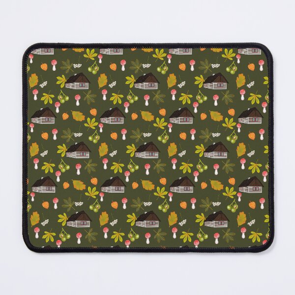 Item preview, Czech cottage life, green, nature pattern designed and sold by Naty Design Prague.