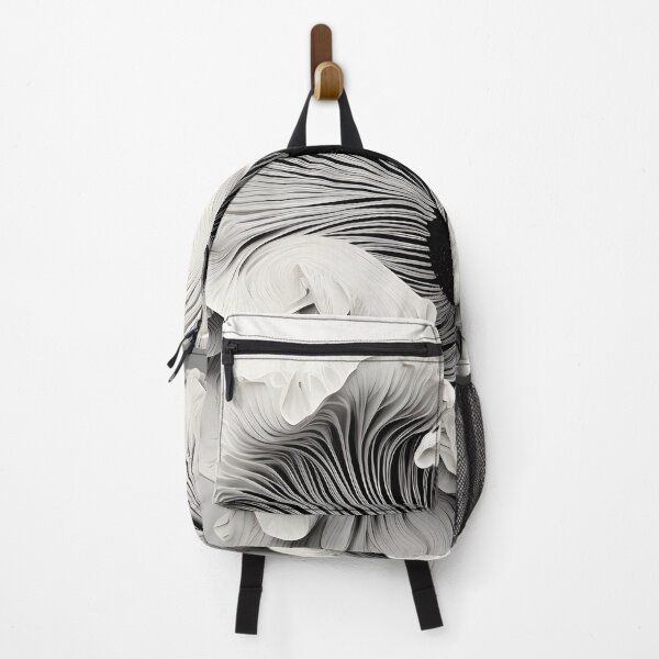 Item preview, Black and white abstract coral anemone designed and sold by dcrc.