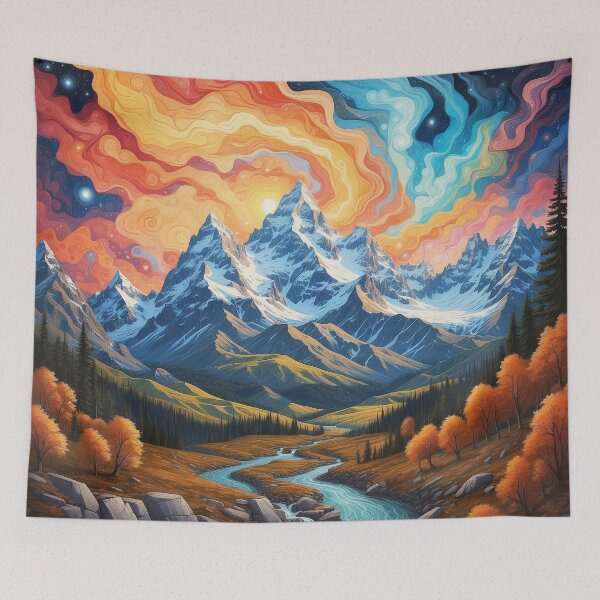 Item preview, Sunset Over the Mountain designed and sold by Witsprings.