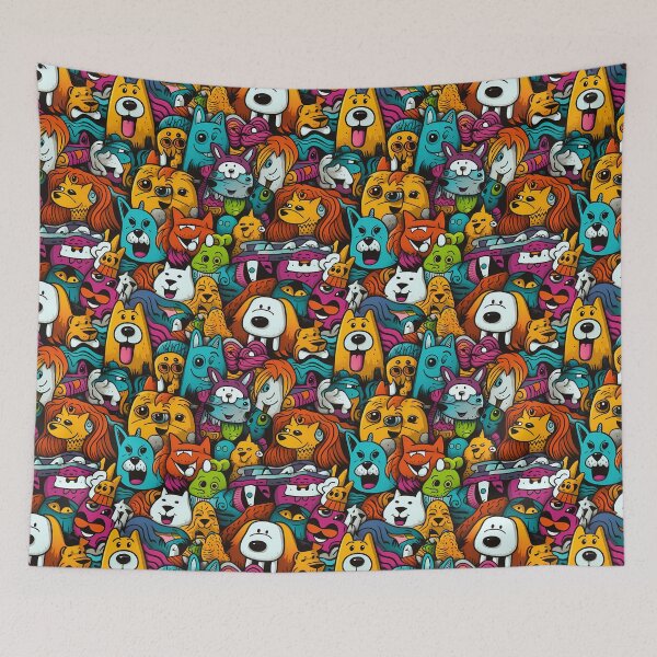 Item preview, Animals in Harmony in a Rainbow designed and sold by HisoTorDesign.