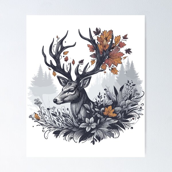 Item preview, Majestic deer designed and sold by LongIslandDesgn.