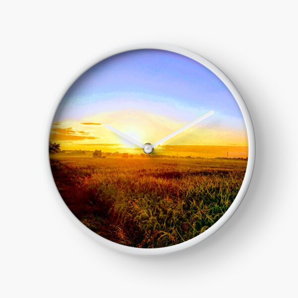 Item preview, Sunrise Splendor: Green Rice Field Serenity designed and sold by EnjoYarty.