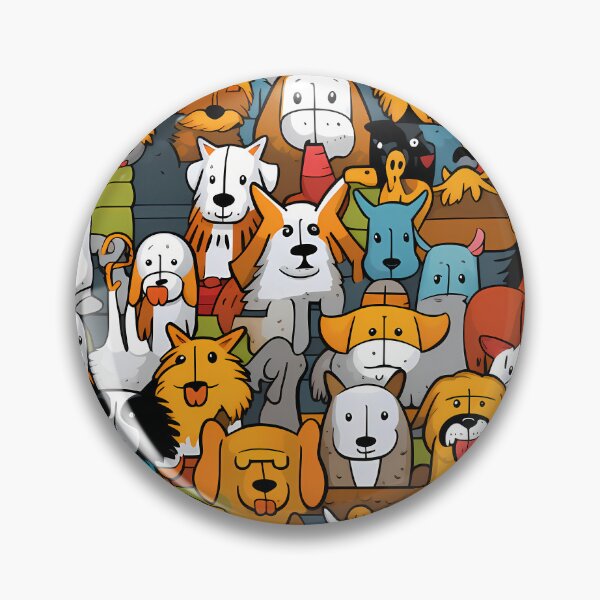 Item preview, Dogs in a Rainbow of Friendship designed and sold by HisoTorDesign.