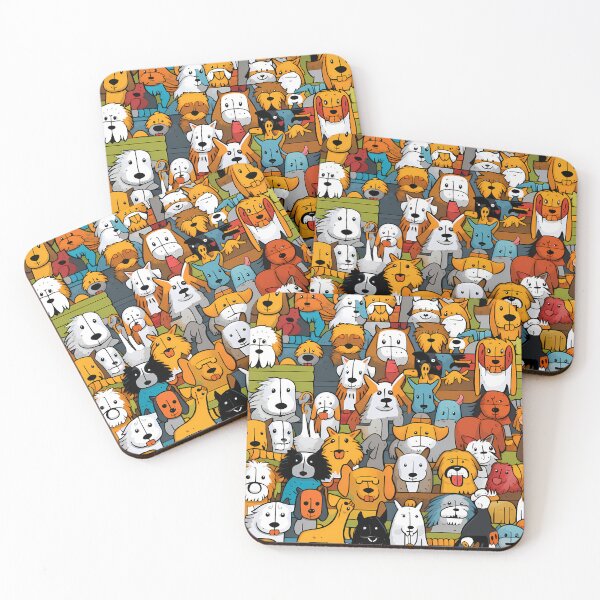 Item preview, Dogs in a Rainbow of Friendship designed and sold by HisoTorDesign.