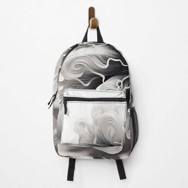 Item preview, black and white abstract coral anemone designed and sold by dcrc.