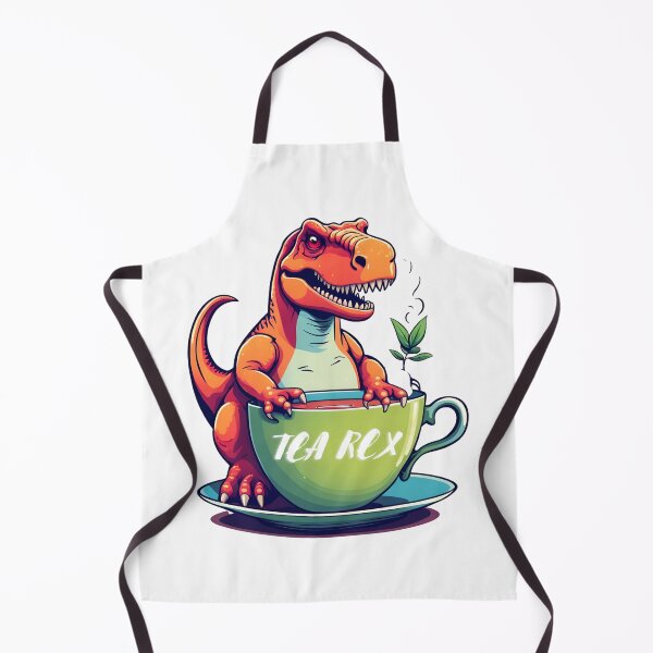 Item preview, Tea Rex Tyrannosaurus Dino Pun Dinosaurs Orange T-Rex designed and sold by MordaxFurritus.