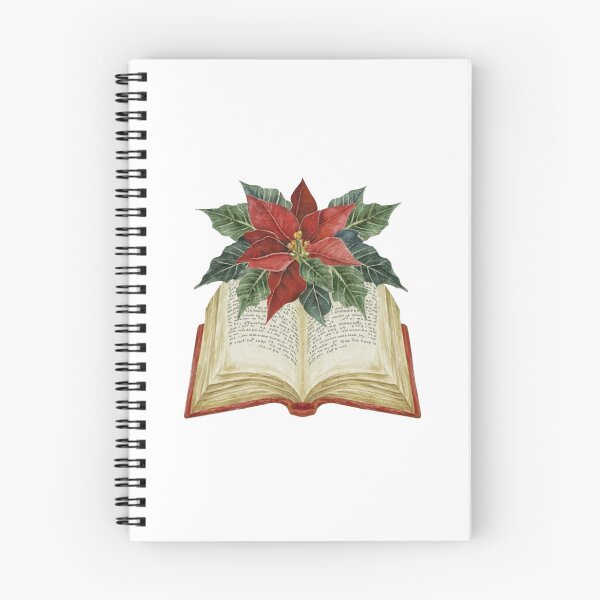 Item preview, Flowers Growing From Book | A beautiful Realistic Poinsettia Flower (Christmas flower) designed and sold by CircinusStore.
