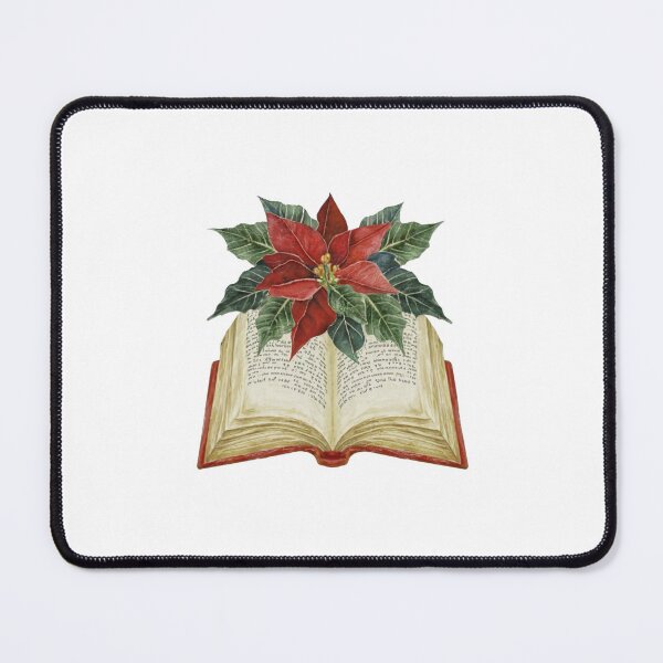 Item preview, Flowers Growing From Book | A beautiful Realistic Poinsettia Flower (Christmas flower) designed and sold by CircinusStore.