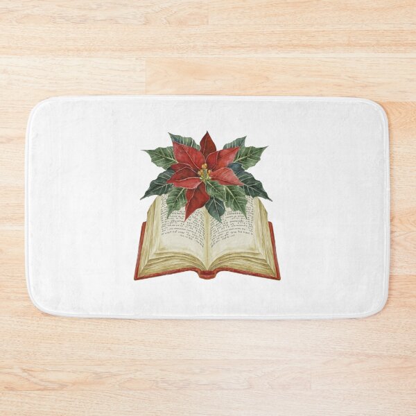 Item preview, Flowers Growing From Book | A beautiful Realistic Poinsettia Flower (Christmas flower) designed and sold by CircinusStore.