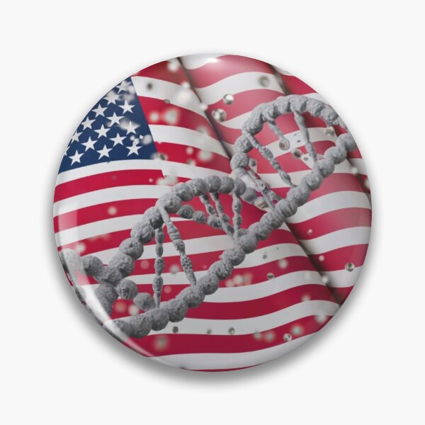 Item preview, Connecting Life and Homeland: Symbolism of DNA on the Flag of the USA designed and sold by EazyPeakStore.