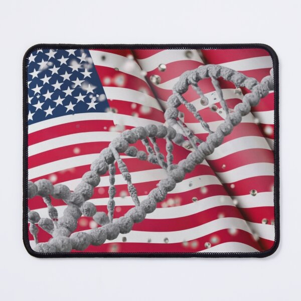 Item preview, Connecting Life and Homeland: Symbolism of DNA on the Flag of the USA designed and sold by EazyPeakStore.