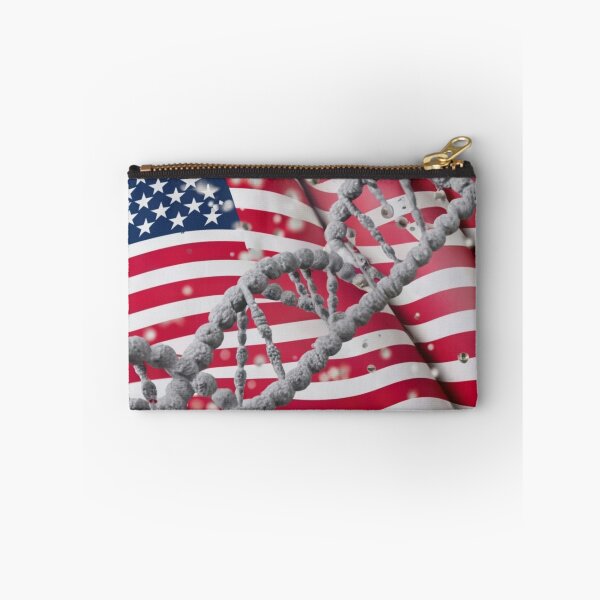 Item preview, Connecting Life and Homeland: Symbolism of DNA on the Flag of the USA designed and sold by EazyPeakStore.