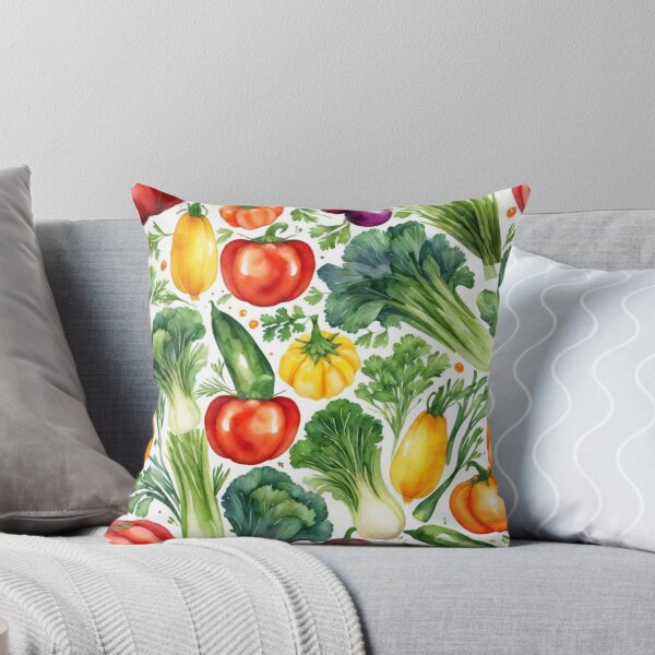 Item preview, vegetables watercolor pattern designed and sold by shokA Design.