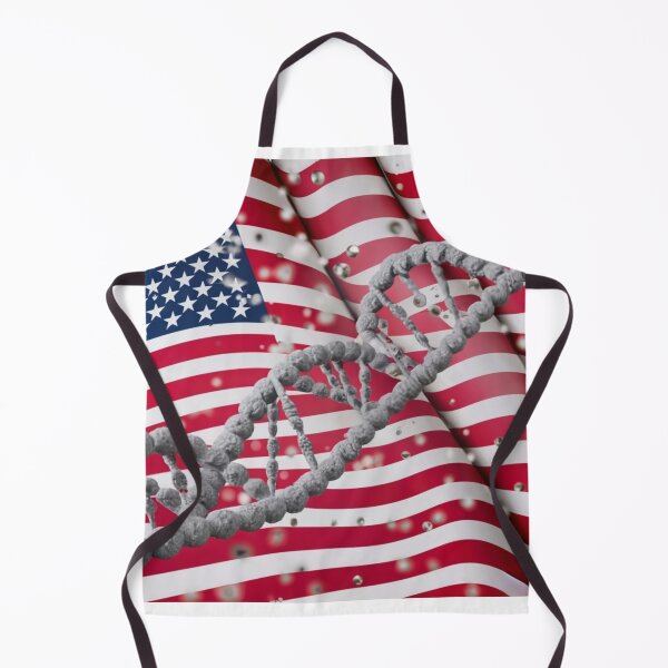 Item preview, Connecting Life and Homeland: Symbolism of DNA on the Flag of the USA designed and sold by EazyPeakStore.