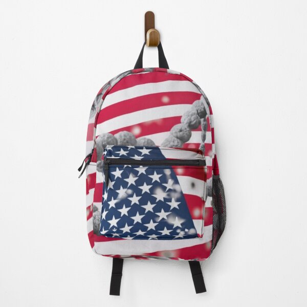 Item preview, Connecting Life and Homeland: Symbolism of DNA on the Flag of the USA designed and sold by EazyPeakStore.