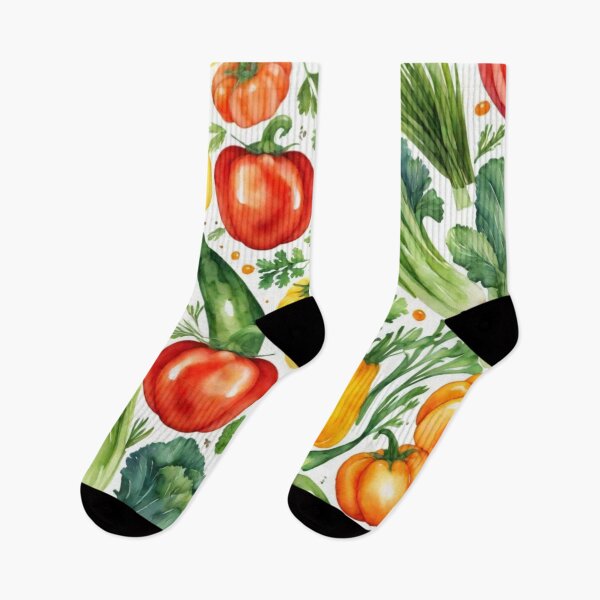 Item preview, vegetables watercolor pattern designed and sold by shokA Design.
